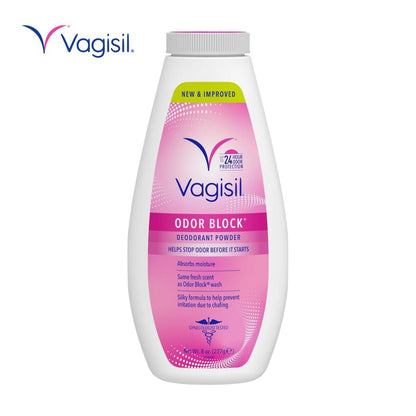 【エクスプレス便】Vagisil オーダーブロック デオドラントパウダー タルクフリー バギシル Odor Block Deodorant Powder for Women 227g ニオイ対策 パウダー デリケートケア