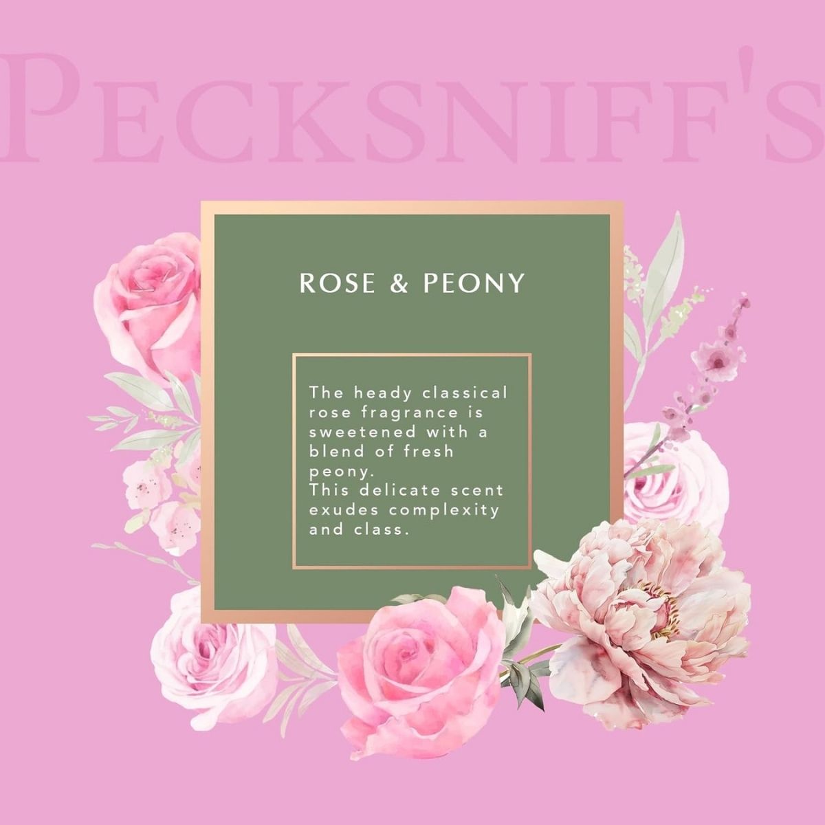 【エクスプレス便】Pecksniff's ローズ＆ピオニー ハンドウォッシュ＆ハンド・ボディローション キャディセット 300ml×2本 ブラックメッシュキャディ付き Pecksniffs Moisturizing Hand Wash and Hand & Body Lotion Caddy Set - Rose & Peony 300 ml/10.14 fl oz