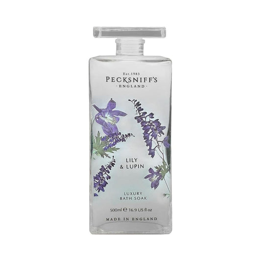 【エクスプレス便】Pecksniff's リリー＆ルパン ラグジュアリー・バスソーク デキャンタボトル  500ml Pecksniff's Lily & Lupin Bath Soak Decanter 500ml/16.9 Fl Oz バスオイル バスエッセンス 入浴剤