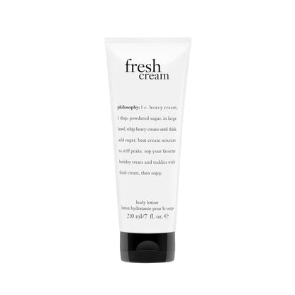 【エクスプレス便】philosophy フレッシュ クリーム ボディローション バニラ・ヘリオトロープ・トンカビーンズの香り 210mL  philosophy fresh cream body lotion with notes of vanilla heliotrope & tonka bean 7 fl oz ボディクリーム