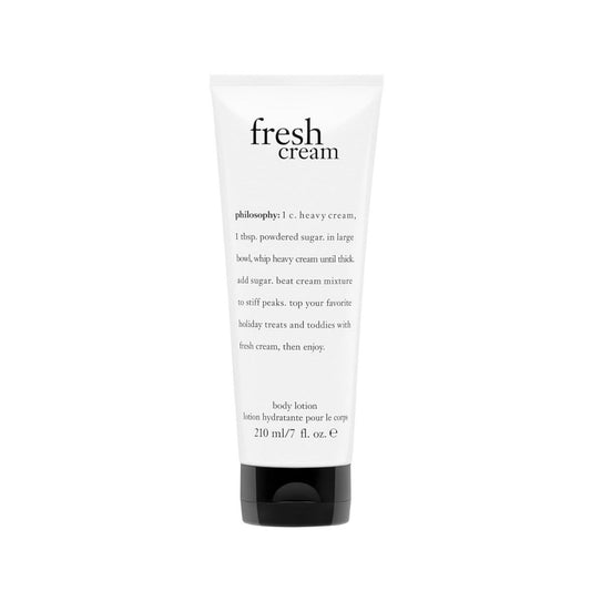 【エクスプレス便】philosophy フレッシュ クリーム ボディローション バニラ・ヘリオトロープ・トンカビーンズの香り 210mL  philosophy fresh cream body lotion with notes of vanilla heliotrope & tonka bean 7 fl oz ボディクリーム