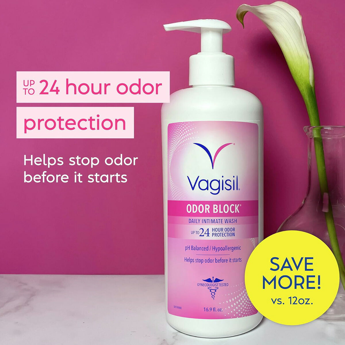 【エクスプレス便】Vagisil フェミニンウォッシュ ポンプ付き 16.9oz ヴァジシル Vagisil Feminine Wash for Intimate Area Hygiene デリケートゾーンケア 低刺激 ハイポアレルジェニック においケア