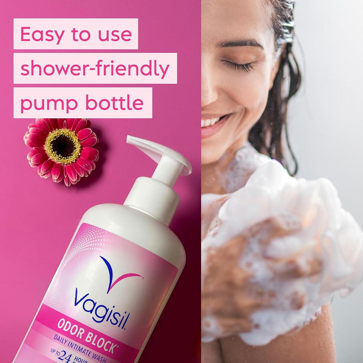 【エクスプレス便】Vagisil フェミニンウォッシュ ポンプ付き 16.9oz ヴァジシル Vagisil Feminine Wash for Intimate Area Hygiene デリケートゾーンケア 低刺激 ハイポアレルジェニック においケア