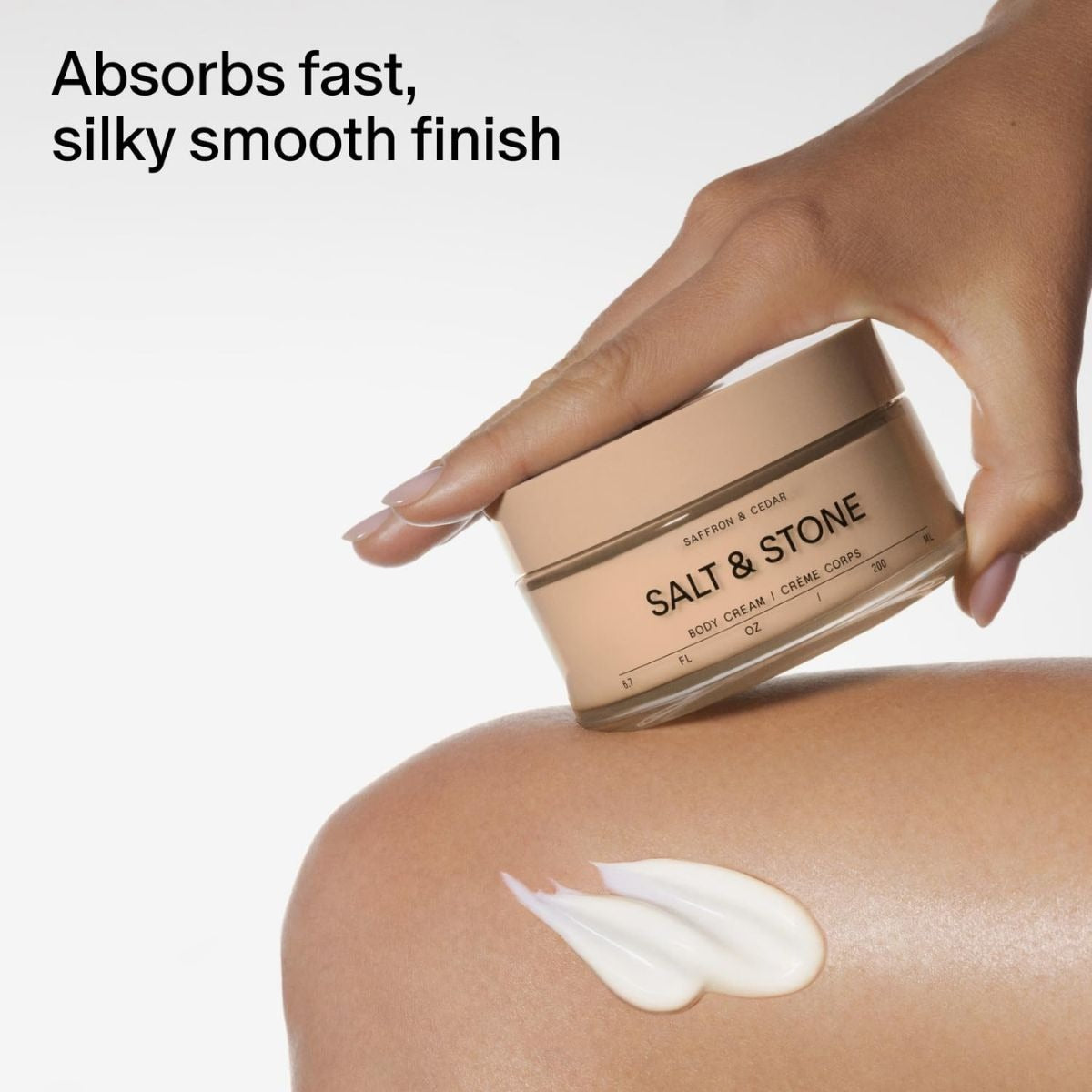 【エクスプレス便】SALT & STONE ボディクリームサフラン & シダー 200mL SALT & STONE Salt & Stone Body Cream Saffron & Cedar for all Skin Types (6.7 fl oz) 保湿クリーム ボディローション