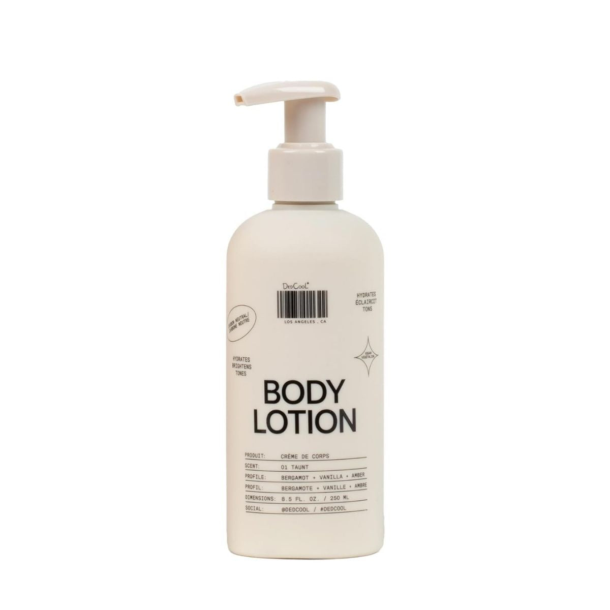 【エクスプレス便】DedCool ボディローション ベルガモット・デュー・カシス・バニラ・アンバーの香り 250ml DedCool Body Lotion Bergamot, Dew, Cassis, Vanilla & Amber Scent 8.5 fl oz セラミド配合 ヴィーガン処方