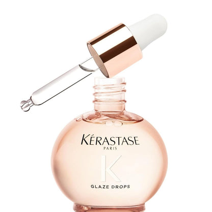 【エクスプレス便】Kerastase グロス アブソリュ グレイズ ドロップス 洗い流さないヘアオイル  Kerastase Gloss Absolu Glaze Drops Anti-Frizz Hair Oil 45ml ケラスターゼ  グロスオイル ローズオイル 配合