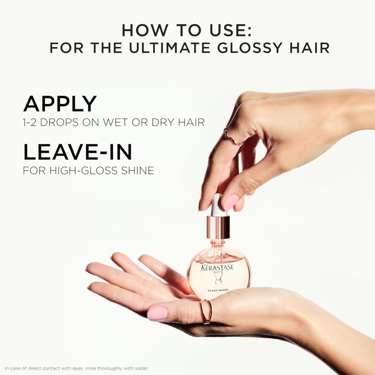 【エクスプレス便】Kerastase グロス アブソリュ グレイズ ドロップス 洗い流さないヘアオイル  Kerastase Gloss Absolu Glaze Drops Anti-Frizz Hair Oil 45ml ケラスターゼ  グロスオイル ローズオイル 配合