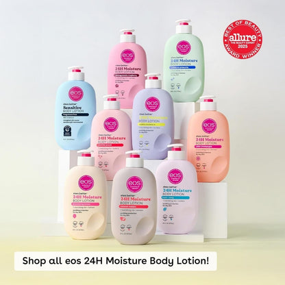 【エクスプレス便】eos シアベター ボディローション ストロベリードリーム 16oz 約473ml 24時間 保湿 軽い使い心地 ベタつかない ヴィーガン シアバター ボディケア eos Shea Better Body Lotion STRAWBERRY DREAM