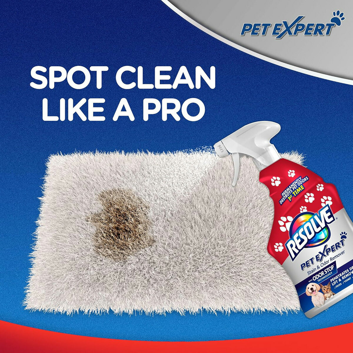 【エクスプレス便】Resolve リゾルブ ペット用 ステイン＆オドー リムーバー 22 fl oz Resolve Pet Expert Stain and Odor Remover カーペット・布製品用 しみ・ニオイ除去 ペットケア