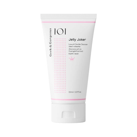 【エクスプレス便】Geek & Gorgeous ジェリー ジョーカー ジェントル ジェル クレンジング 150ml Geek & Gorgeous Jelly Joker Gentle Gel Cleanser and Makeup Remover 5.07 oz パンテノール アラントイン 配合 メイク落とし 低pH