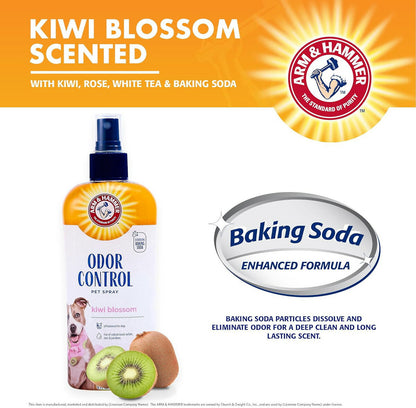 【エクスプレス便】Arm & Hammer ペット用 スーパー デオドライズ スプレー 8 fl oz アーム＆ハンマー  Arm & Hammer for Pets Super Deodorizing Spray for Dogs 犬用 消臭スプレー 強力消臭 キウイブロッサムの香り 子犬対応