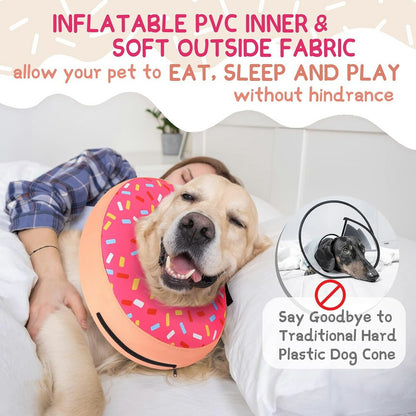 【エクスプレス便】Supet スーペット インフレータブル ドッグコーン カラー Supet Inflatable Dog Cone Collar 犬・猫用 ソフトエリザベスカラー 術後ケア ネックドーナツタイプ
