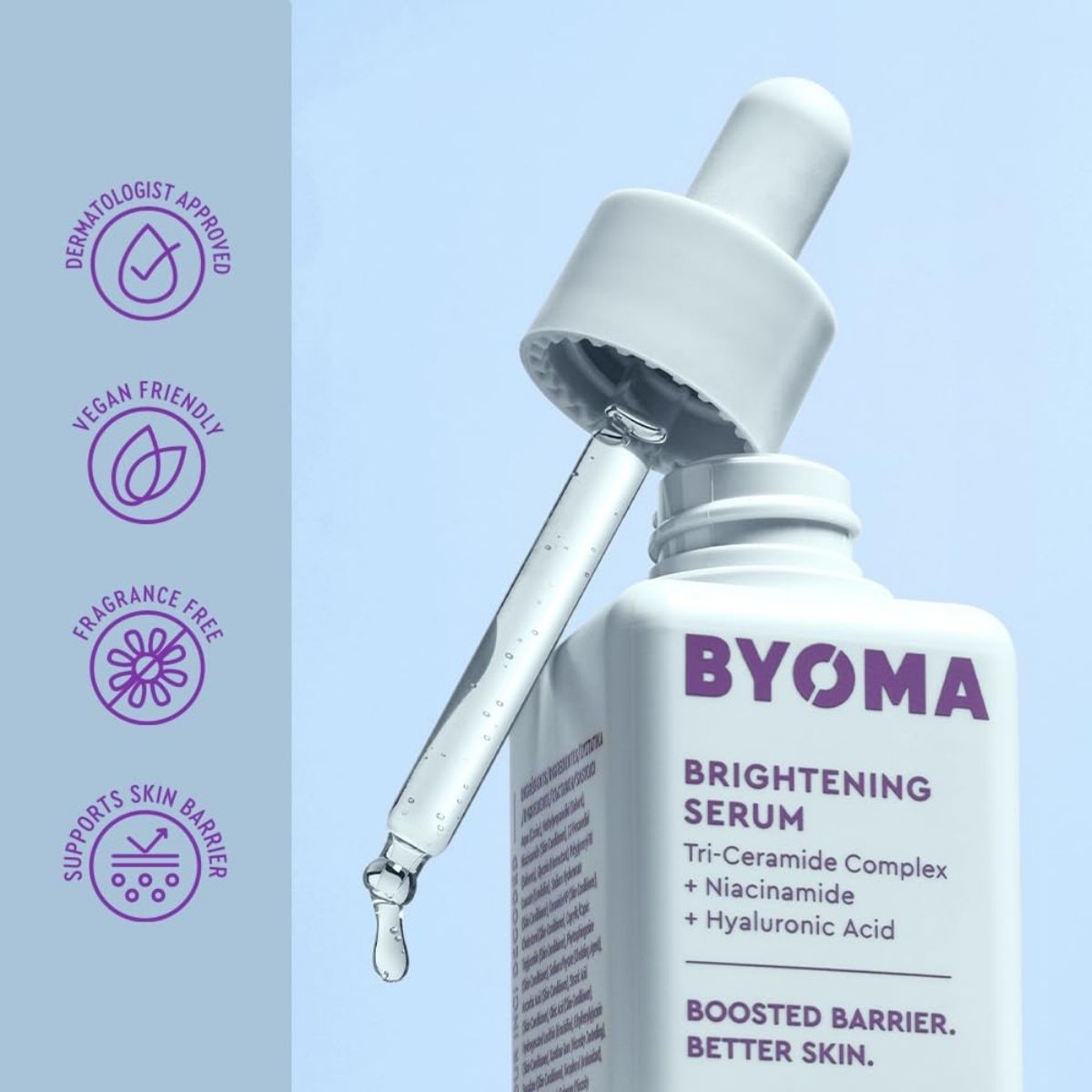 【追跡可能海外メール便】BYOMA ブライトニング フェイスセラム  バリアサポート美容液 30ml BYOMA Brightening Serum Barrier Repair Serum 1.01 fl. oz ブライトニング セラム