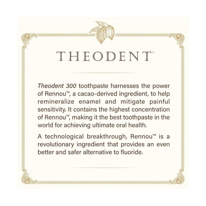 【エクスプレス便】 Theodent 300 テオデント フッ素不使用 歯磨き粉 96.4gナチュラル トゥースペースト クリスタルミント ホワイトニングケア センシティブケア Theodent 300 Fluoride-Free Natural Toothpaste