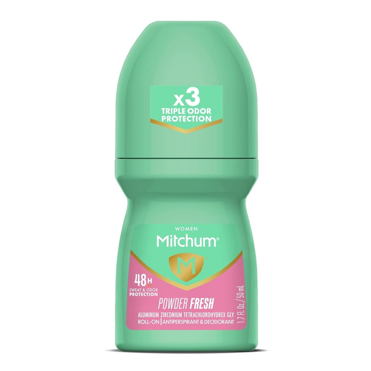 【追跡可能海外メール便】 Mitchum ウィメンズ 48H ロールオン デオドラント パウダー フレッシュ ミッチャム Women’s Antiperspirant Roll-On Deodorant 50ml 制汗剤 海外