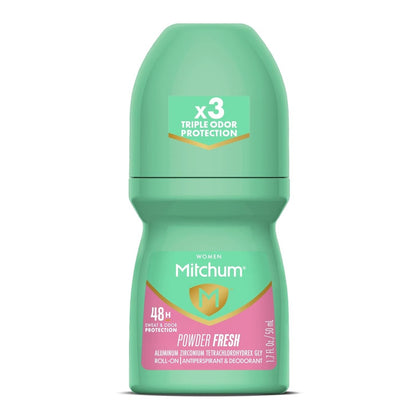 【追跡可能海外メール便】 Mitchum ウィメンズ 48H ロールオン デオドラント パウダー フレッシュ ミッチャム Women’s Antiperspirant Roll-On Deodorant 50ml 制汗剤 海外