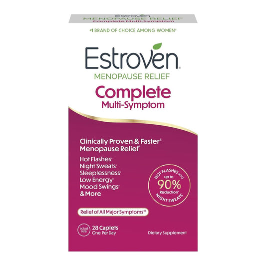 【追跡可能海外メール便】 Estroven Complete 28粒 更年期 サプリメント 女性用 ラポンティックルバーブ配合 植物由来 ノンホルモン Non-GMO グルテンフリー 海外サプリ Estroven Complete Multi-Symptom Menopause Supplement for Women, 28 Ct