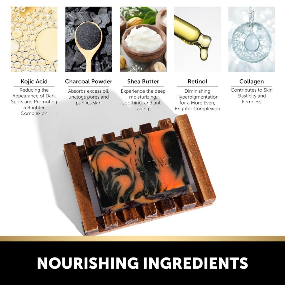 【エクスプレス便】 VALITIC  チャコール＆コウジ酸 ターメリック ダークスポットリムーバー ブラックソープ 2個セット VALITIC Charcoal Kojic Acid Turmeric Black Soap Bar Dark Spot Remover for Body or Face Wash 2 Pack 石鹸 くすみ ヒアルロン酸 ビタミンE