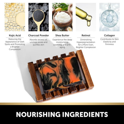 【エクスプレス便】 VALITIC  チャコール＆コウジ酸 ターメリック ダークスポットリムーバー ブラックソープ 2個セット VALITIC Charcoal Kojic Acid Turmeric Black Soap Bar Dark Spot Remover for Body or Face Wash 2 Pack 石鹸 くすみ ヒアルロン酸 ビタミンE