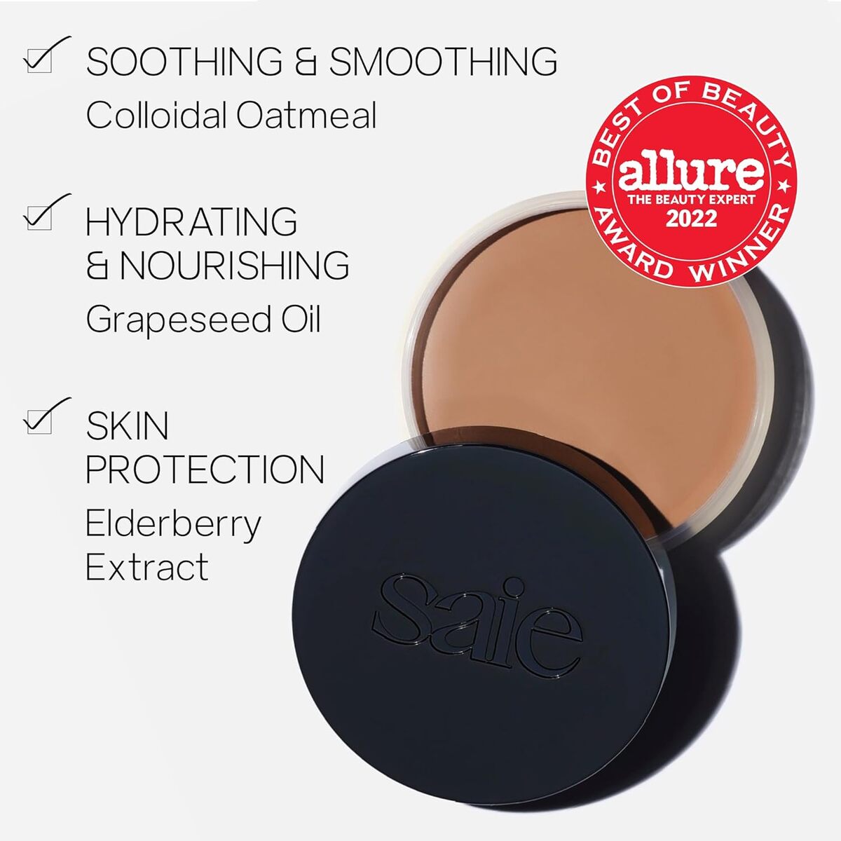 【エクスプレス便】Saie サンメルトクリームブロンザー セイ Sun Melt Cream Bronzer Light Bronze 1oz/ 30ml スキンケア成分配合 ビタミンC コントゥアリング クリーム ツヤ肌