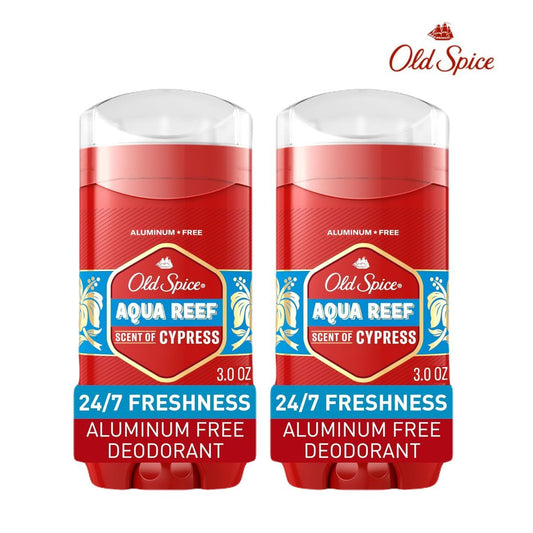 【エクスプレス便】【お得な2個セット】オールドスパイス Old Spice アクアリーフ ライム サイプレスの香り 長時間持続 スティックタイプ 3.0oz×2 ワキガ　匂い デオドラント