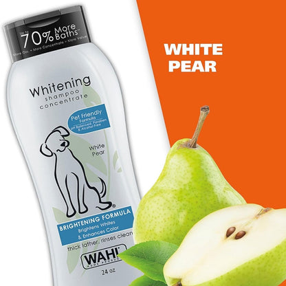 【エクスプレス便】Wahl ホワイトニング ペットシャンプー ホワイトペアの香り 710mL Wahl USA Whitening Shampoo for Pets White Pear Scent Whitening & Odor Control 24 oz 犬用 臭いケア くすみケア ペット シャンプー