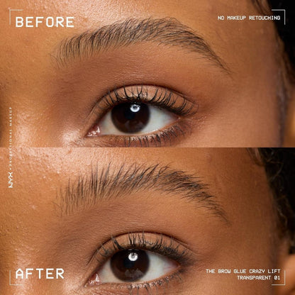 【追跡可能海外メール便】NYX メイクアップ 眉用ジェル ザ ブロウ グルー クレイジーリフト クリアタイプ NYX PROFESSIONAL MAKEUP The Brow Glue Crazy Lift Brow Lamination Gel  Clear Eyebrow Gel ニックス アイブロウ 眉毛マスカラ