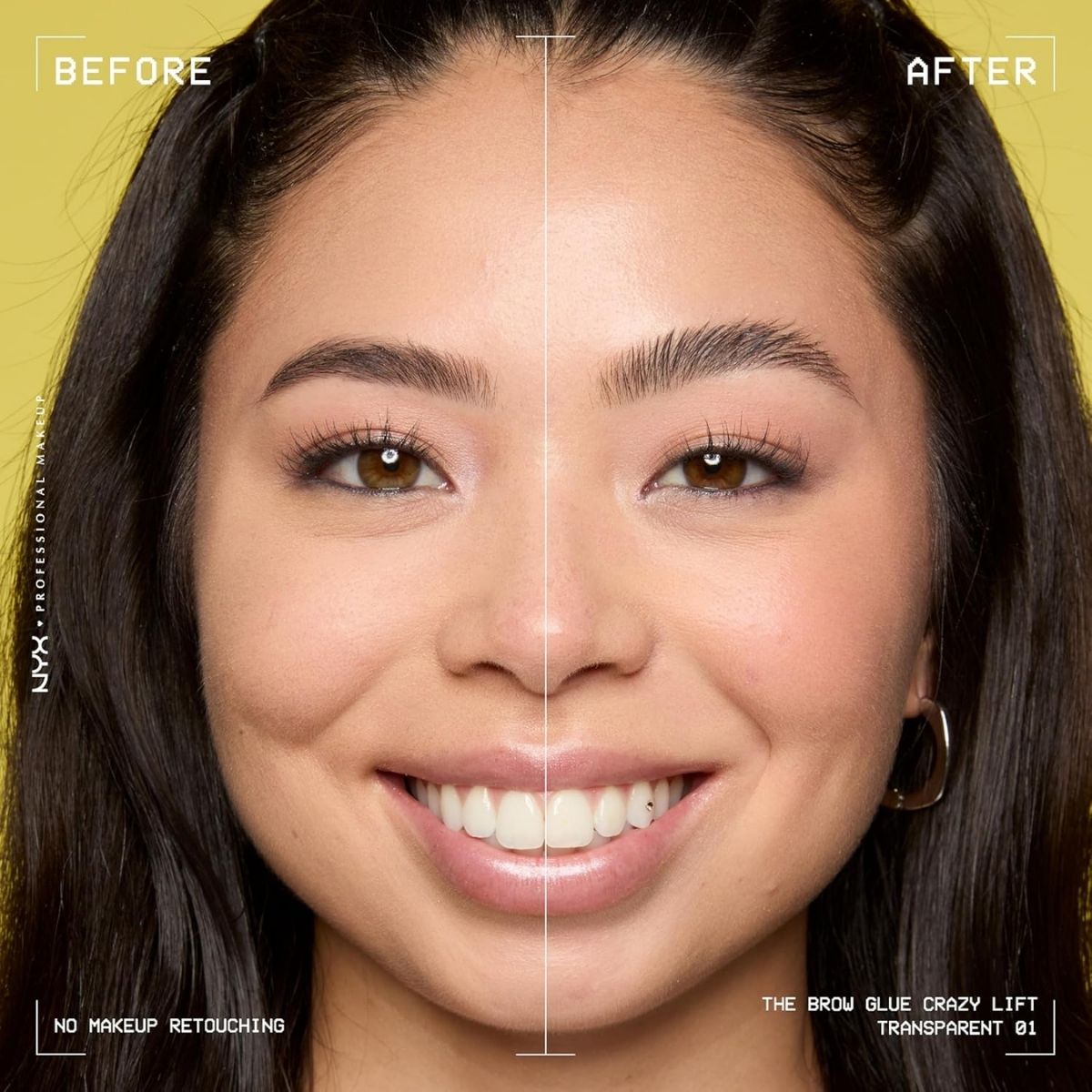 【追跡可能海外メール便】NYX メイクアップ 眉用ジェル ザ ブロウ グルー クレイジーリフト クリアタイプ NYX PROFESSIONAL MAKEUP The Brow Glue Crazy Lift Brow Lamination Gel  Clear Eyebrow Gel ニックス アイブロウ 眉毛マスカラ