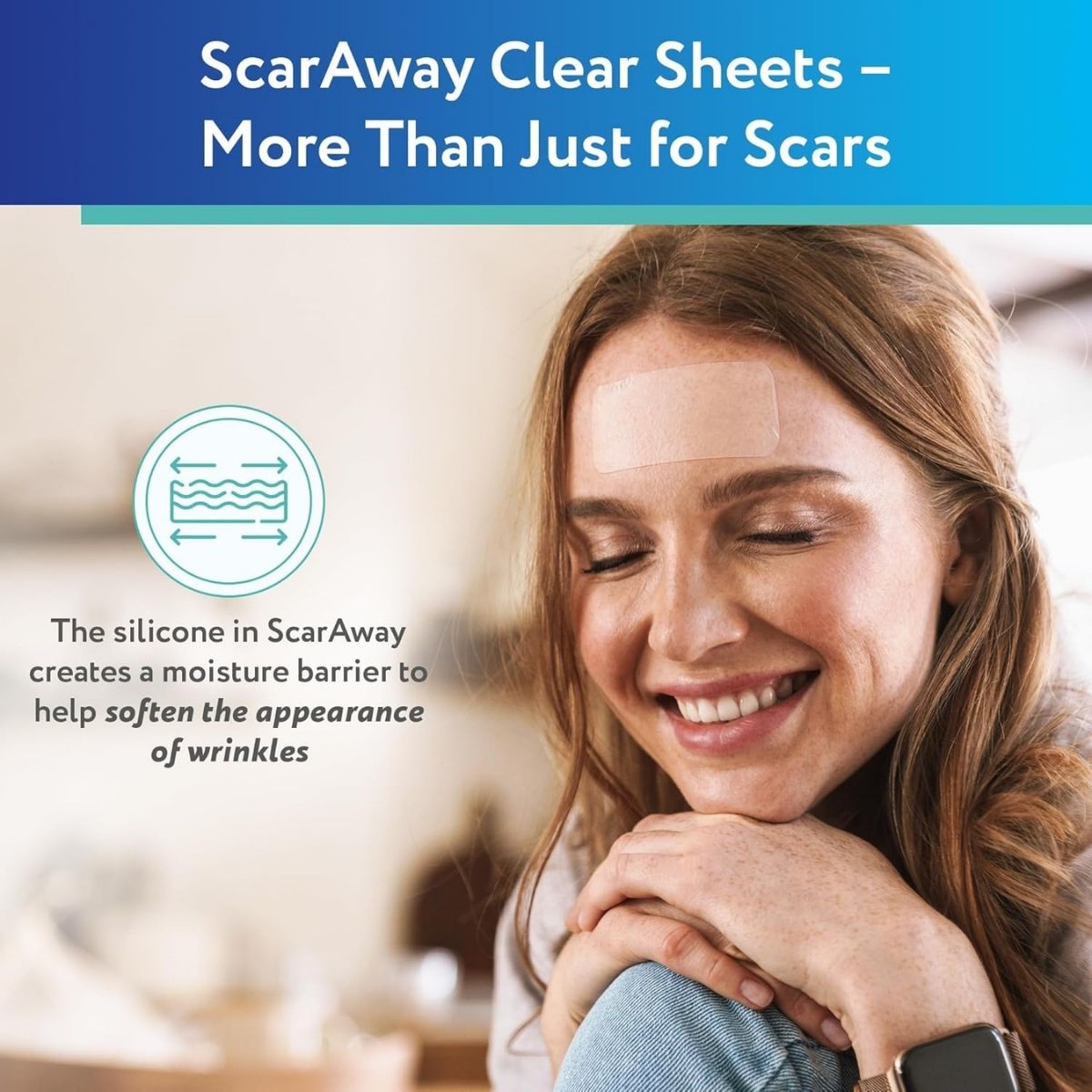 【追跡可能海外メール便】ScarAway アドバンスト クリア シリコン 傷跡シート　(1.5 インチ x 3 インチ)、クリア シート 10 枚　ScarAway Advanced Clear Silicone Scar Sheets, Medical Grade Silicone Strips (1.5" x 3")　10 Clear Sheets