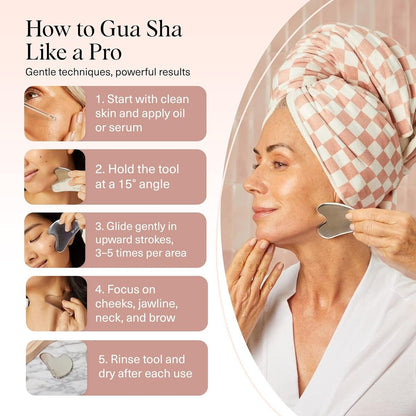 【追跡可能海外メール便】Kitsch ステンレススチール製グアシャ フェイシャルツール キッチュ Stainless Steel Gua Sha Facial Tools Silver 3.14oz/ 約89g リンパ マッサージ 血行促進