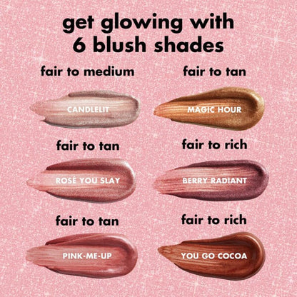 【エクスプレス便】e.l.f. ヘイローグロー ブラッシュ ビューティー ワンド エルフ Halo Glow Blush Beauty Wand Pink-Me-Up 0.33oz / 10mL チーク リキッド ブラッシュ スクワラン配合