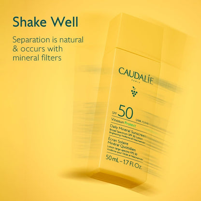 【エクスプレス便】Caudalie ヴィノサン ミネラルUVプロテクト SPF50 Vinosun Protect Daily Mineral Sunscreen SPF50-50 mL 日焼け止め 紫外線対策 顔用