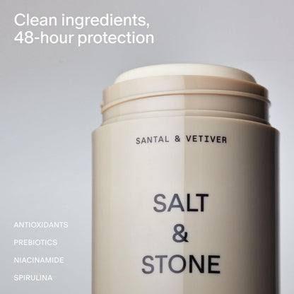 【エクスプレス便】SALT & STONE デオドラント（サンタル＆ベチバーの香り）アルミニウムフリー 男女兼用 シアバター配合 クルエルティフリー 2.6 oz SALT & STONE Aluminum Free Deodorant Santal & Vetiver