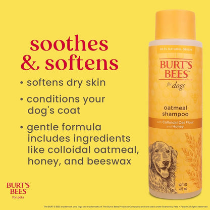 【エクスプレス便】Burt’s Bees フォー ペッツ オートミールドッグシャンプー バーツビーズ for Pets Oatmeal Dog Shampoo 16oz/473ml はちみつ配合 犬 低刺激 シャンプー