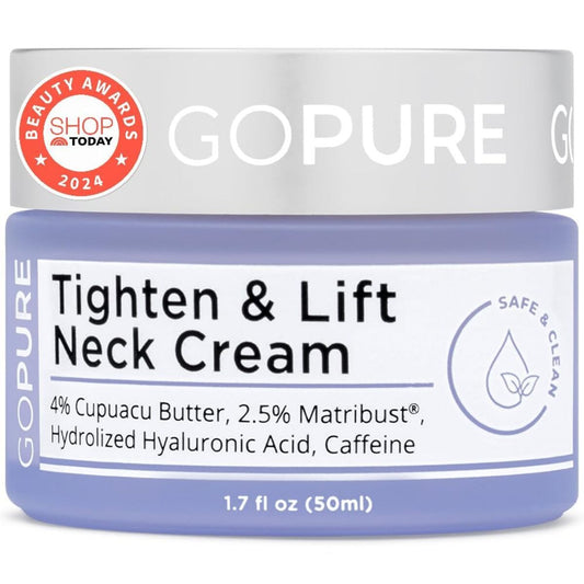 【エクスプレス便】goPure タイトゥン アンド リフト ネッククリーム ゴーピュア Tighten & Lift Neck Cream 1.7oz/50ml リフトアップ ネック デコルテ ケア 保湿