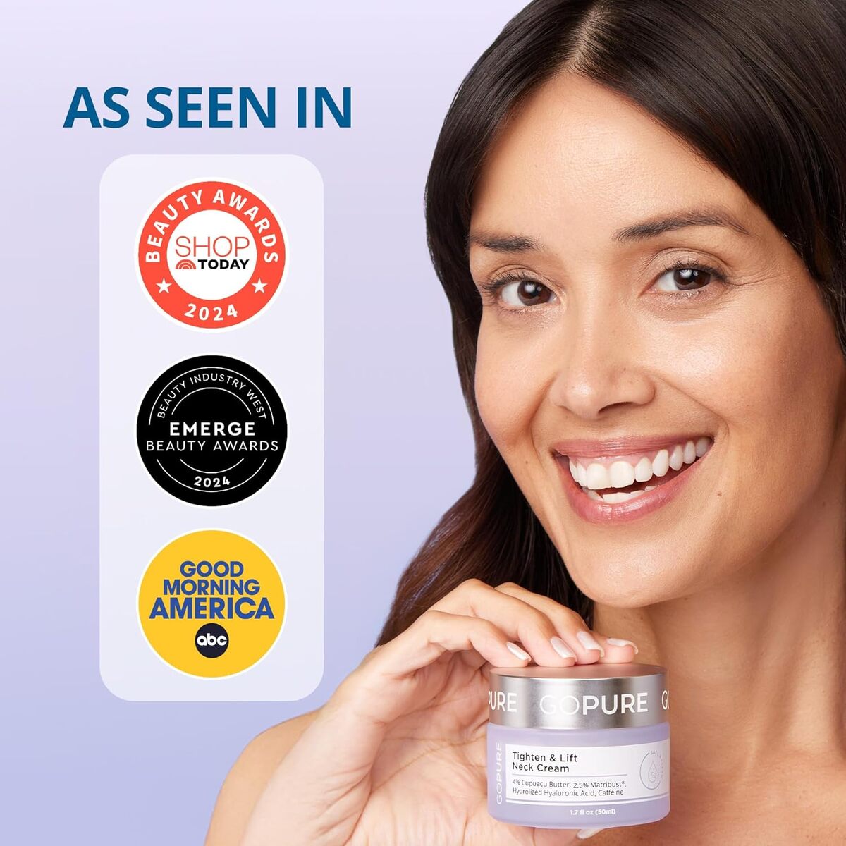 【エクスプレス便】goPure タイトゥン アンド リフト ネッククリーム ゴーピュア Tighten & Lift Neck Cream 1.7oz/50ml リフトアップ ネック デコルテ ケア 保湿