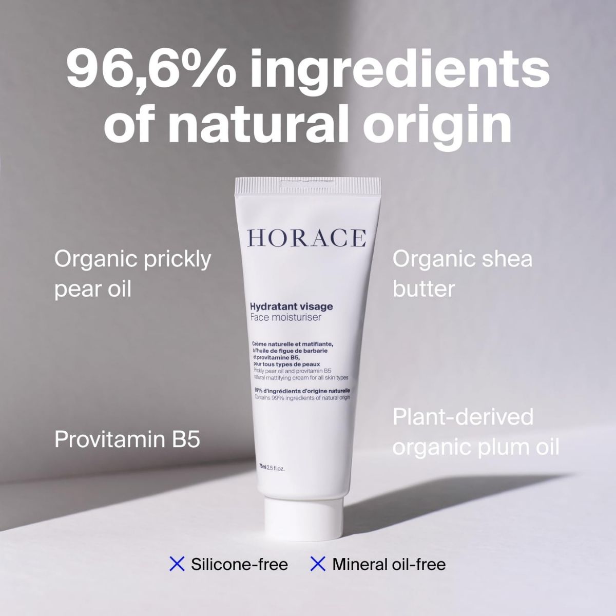 【エクスプレス便】HORACE マティファイング フェイスモイスチャライザー 75mL HORACE Mattifying Face Moisturizer Cream for Men 75 ml 男性用 保湿クリーム オーガニック 自然由来成分