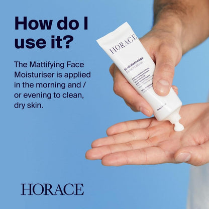 【エクスプレス便】HORACE マティファイング フェイスモイスチャライザー 75mL HORACE Mattifying Face Moisturizer Cream for Men 75 ml 男性用 保湿クリーム オーガニック 自然由来成分