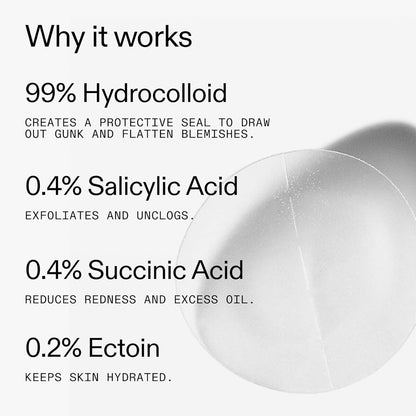 【エクスプレス便】The INKEY List ハイドロコロイド インビジブル ピンプル パッチズ ザインキーリスト Hydrocolloid Invisible Pimple Patches 0.09oz/約2.6g 22patches ニキビパッチ ニキビケア 透明 ハイドロコロイド
