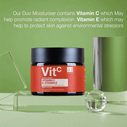 【エクスプレス便】Dr Botanicals ブライトニング デュオ モイスチャライザー 60mL Dr Botanicals Vitamin C & E Brightening Duo Moisturizer 2.0 Fl oz ビタミンC ビタミンE 配合 保湿クリーム