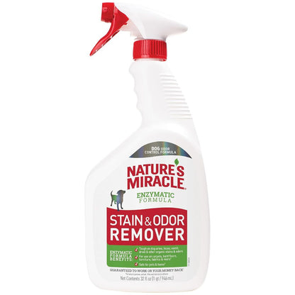 【エクスプレス便】Nature’s Miracle 犬用 消臭スプレー 32oz 約946ml 酵素クリーナー ペット用 尿臭 汚れ ニオイ対策 カーペット ソファ対応 シトラスの香り 日常汚れ用 Nature’s Miracle Stain and Odor Remover Dog, 32 Ounces