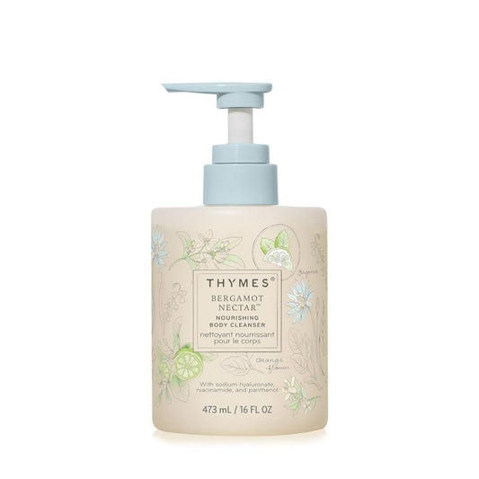 【エクスプレス便】Thymes ナリッシング ボディクレンザー 473ml （ベルガモットネクター）Thymes Nourishing Body Cleanser (Bergamot Nectar 16 fl oz) シトラス サンダルウッド ボディウォッシュ