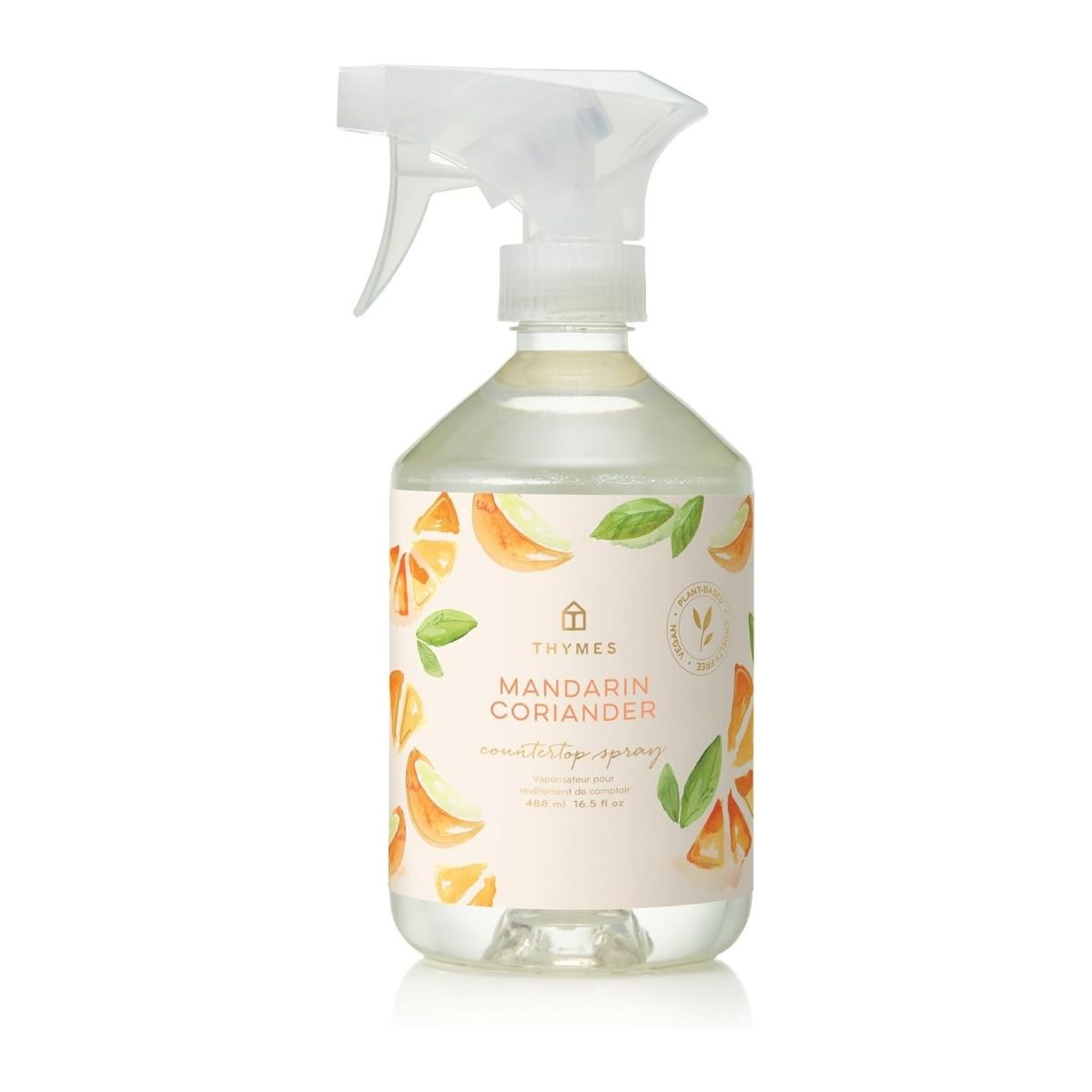 【エクスプレス便】Thymes カウンタートップスプレー 488ml （マンダリンコリアンダー）Thymes Countertop Spray  16.5 Fl Oz Mandarin Coriander キッチン用クリーナー ホームクリーナー