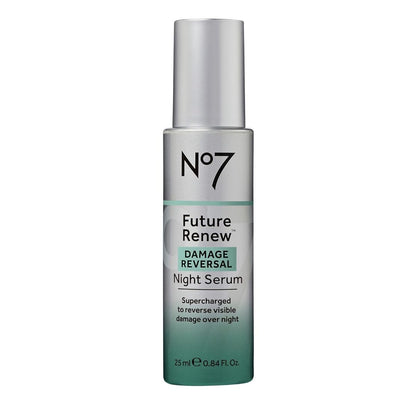 【エクスプレス便】No7 フューチャー リニュー ダメージ リバーサル ナイト セラム ナンバーセブン Future Renew Damage Reversal Night Serum 0.84oz/25ml ペプチド ヒアルロン酸 ナイアシンアミド 美容液