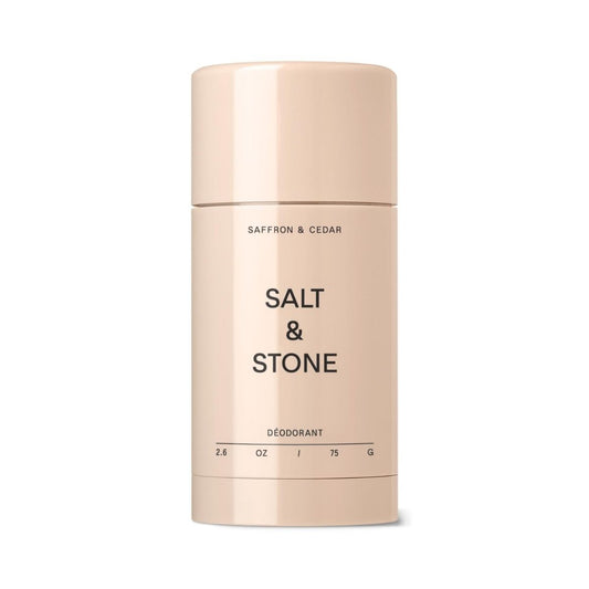 【エクスプレス便】SALT & STONE デオドラント（サフラン＆シダーの香り）アルミニウムフリー 男女兼用 シアバター配合 クルエルティフリー 2.6 oz SALT & STONE Aluminum Free Deodorant Saffron & Cedar