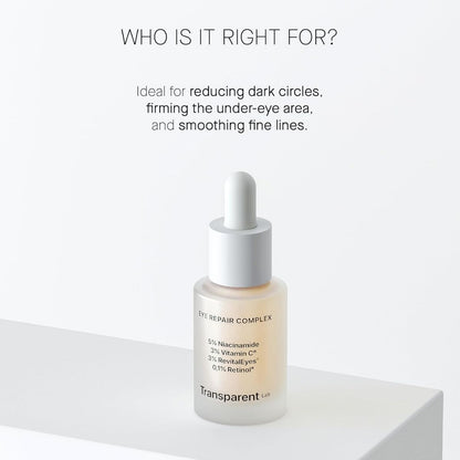 【エクスプレス便】Transparent Lab アイリペア コンプレックス（オーバーナイト アイ トリートメント）Transparent Lab EYE REPAIR COMPLEX  Overnight Eye Treatment 15ml アイクリーム ビタミンC レチノール配合