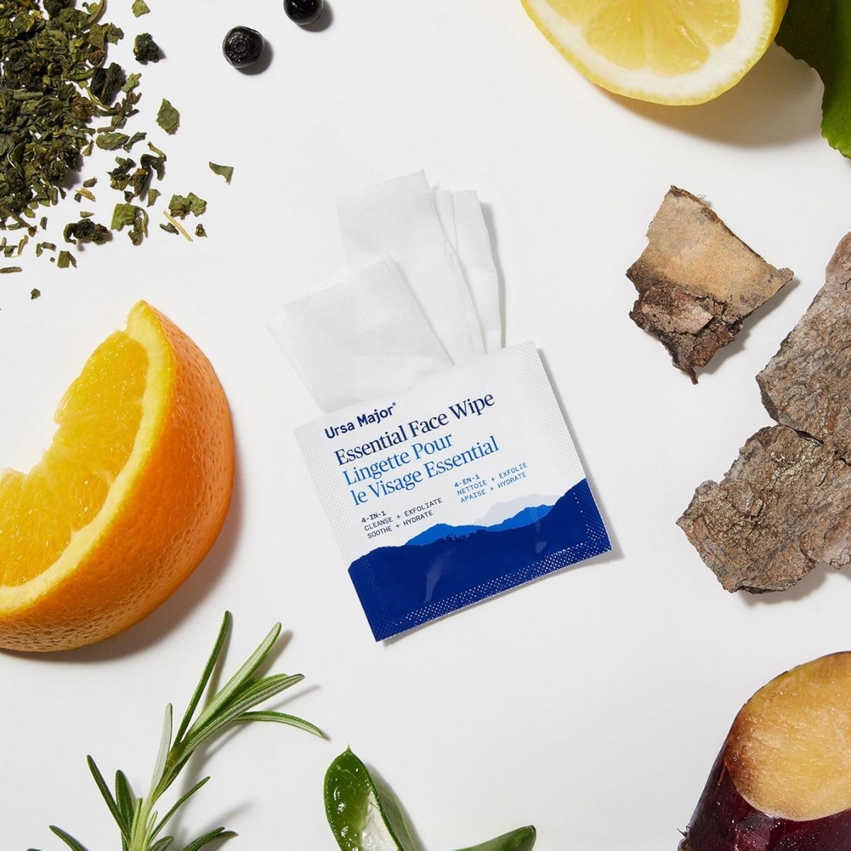 【エクスプレス便】Ursa Major エッセンシャル フェイスワイプ（個包装・20枚入り） Ursa Major Essential Face Wipes 20 Count ユニセックス パラベンフリー  クルエルティフリー