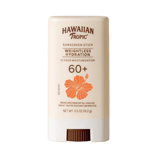 【エクスプレス便】Hawaiian Tropic ウェイトレス ハイドレーション サンスクリーン スティック ハワイアントロピック Weightless Hydration Sunscreen Stick SPF 60+ 0.5oz/14.2g ノンコメドジェニック 日焼け止め オイルフリー