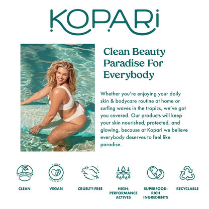 【エクスプレス便】 Kopari サンシールド ボディグロウ サンスクリーン コパリ Sun Shield Body Glow Sunscreen SPF45 Rose Gold 5oz/150ml 日焼け止め ボディ 艶