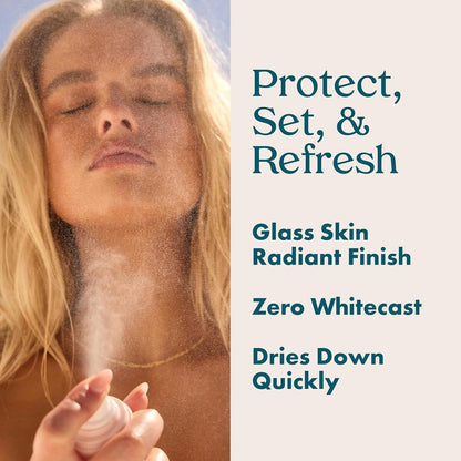 【エクスプレス便】 Kopari サングレイズ シアーセッティングミスト サンスクリーン コパリ Sunglaze Sheer Setting Mist Sunscreen SPF 50 2.53oz/75ml 日焼け止め スプレー ヒアルロン酸配合 ツヤ肌